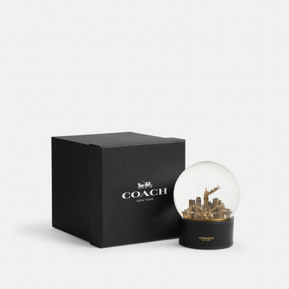 Snow Globe With Rexy And Snowman