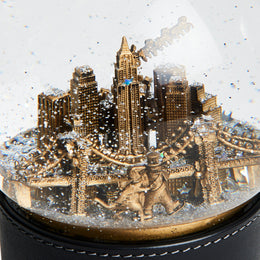 Snow Globe With Rexy And Snowman