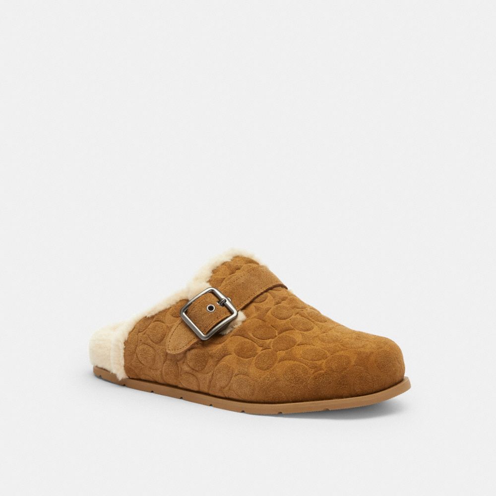 Buckle Clog In Signature Jacquard