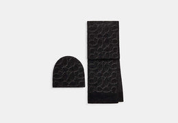 Signature Metallic Beanie And Muffler Gift Set