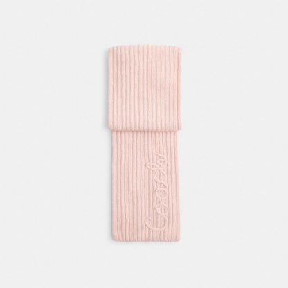Coach Script Knit Muffler