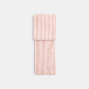 Coach Script Knit Muffler