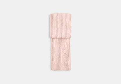 Coach Script Knit Muffler