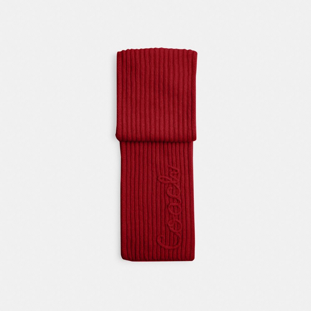 Coach Script Knit Muffler