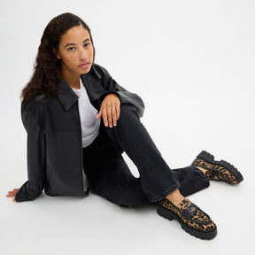 Lucy Loafer With Leopard Print