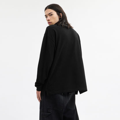 Signature Trim Long Sleeve Polo In Regenerative Cotton
