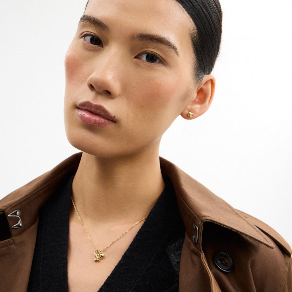 Cherry And Heart Earrings And Necklace Set