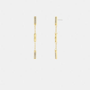 Signature Bar Chain Linear Earrings