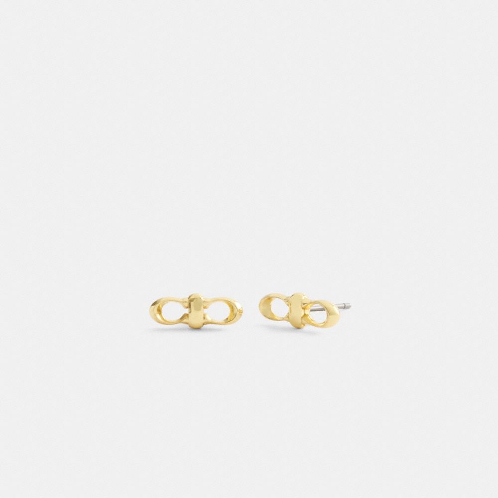 Signature Link Stud Earrings