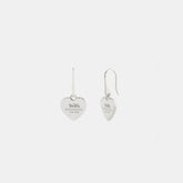 Coach Heart Drop Earrings