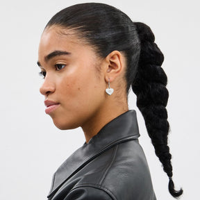 Coach Heart Drop Earrings