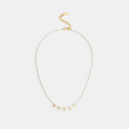 Coach Charms Pearl Necklace