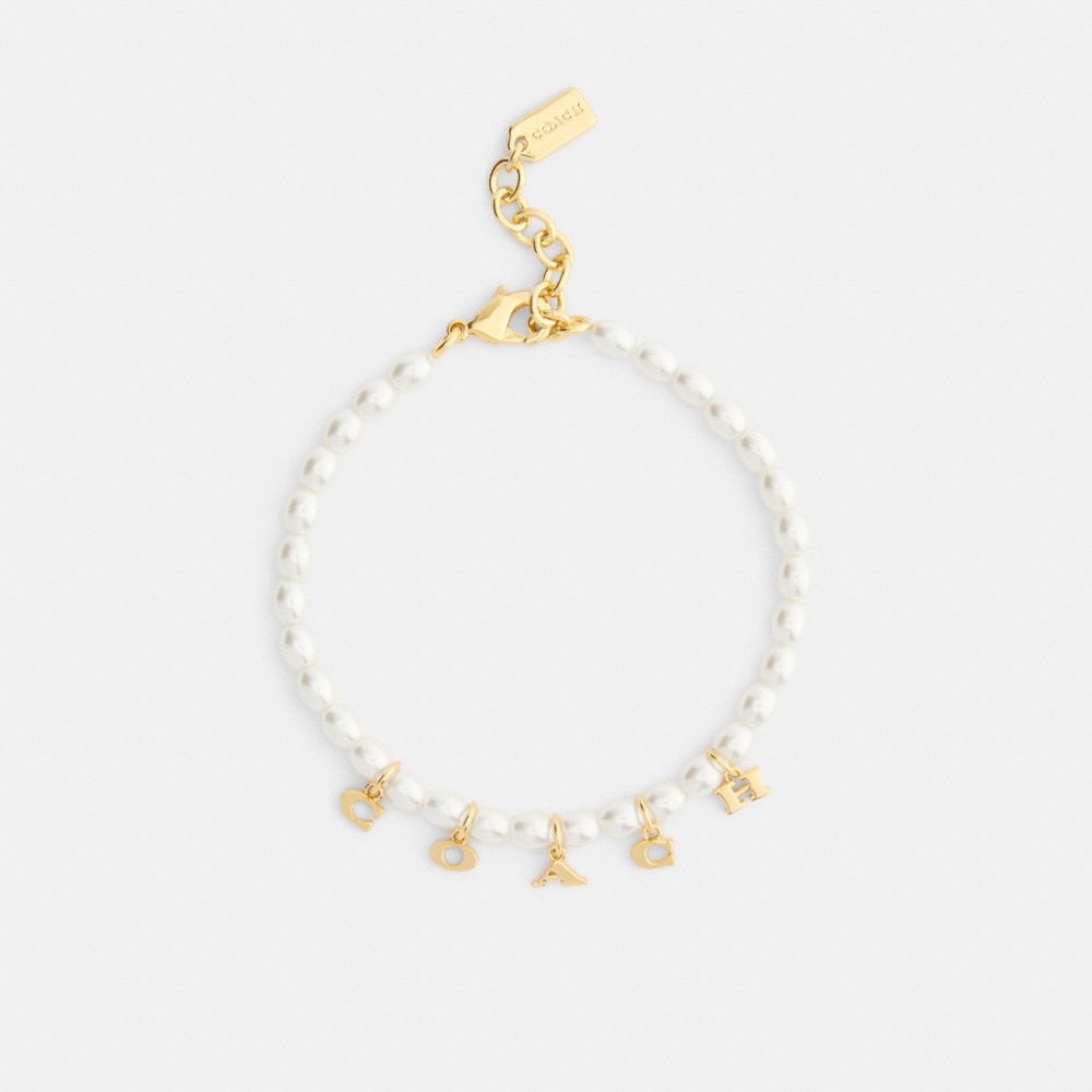 Coach Charms Pearl Bracelet