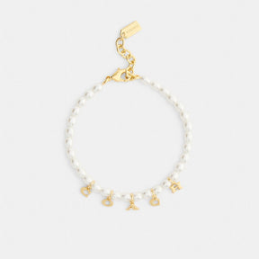 Coach Charms Pearl Necklace