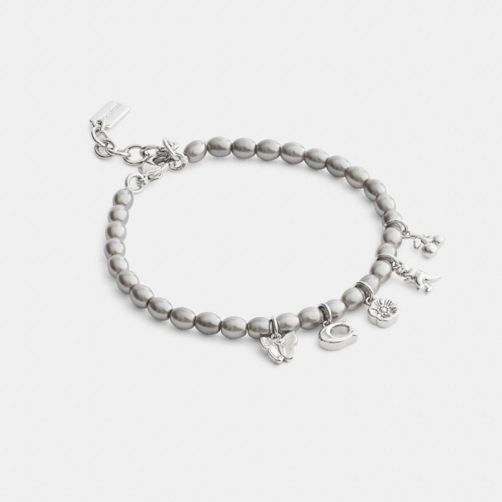 Butterfly And Rexy Charm Pearl Necklace