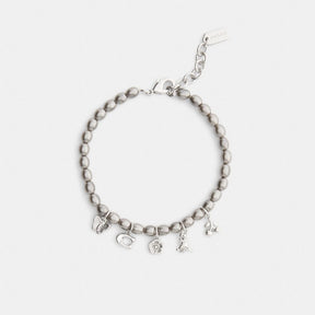 Butterfly And Rexy Charm Pearl Necklace