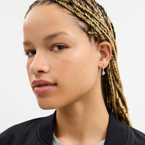 Mini Dice And Rexy Charm Hoop Earrings