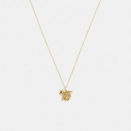 Brushed Pegasus Pendant Necklace