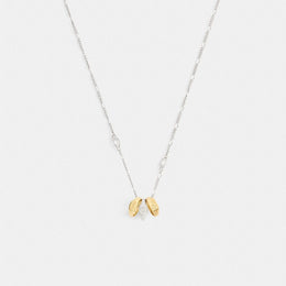 Signet Ring Rondell Pendant Necklace