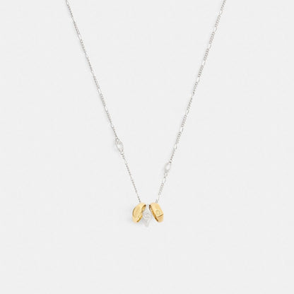Signet Ring Rondell Pendant Necklace