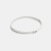 Thin Signature Hinged Bangle
