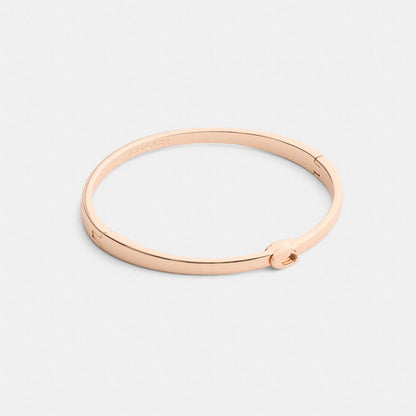 Thin Signature Hinged Bangle