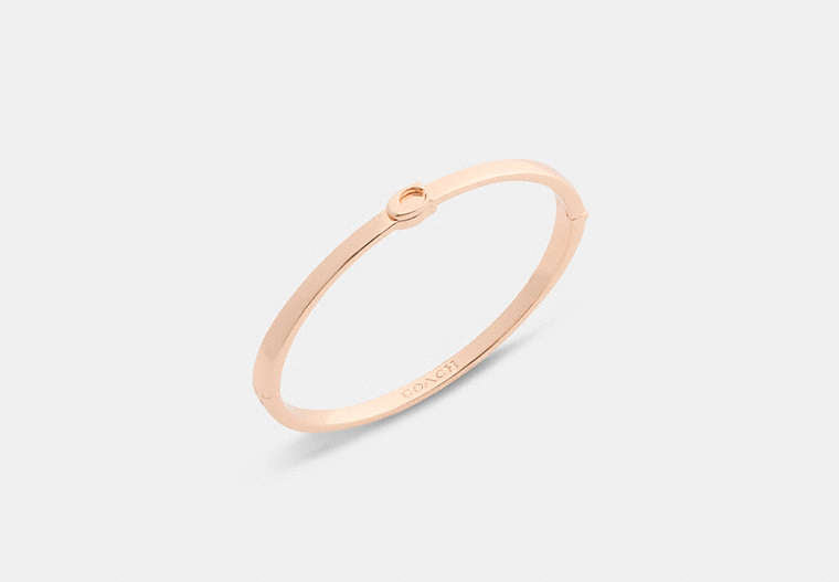 Thin Signature Hinged Bangle