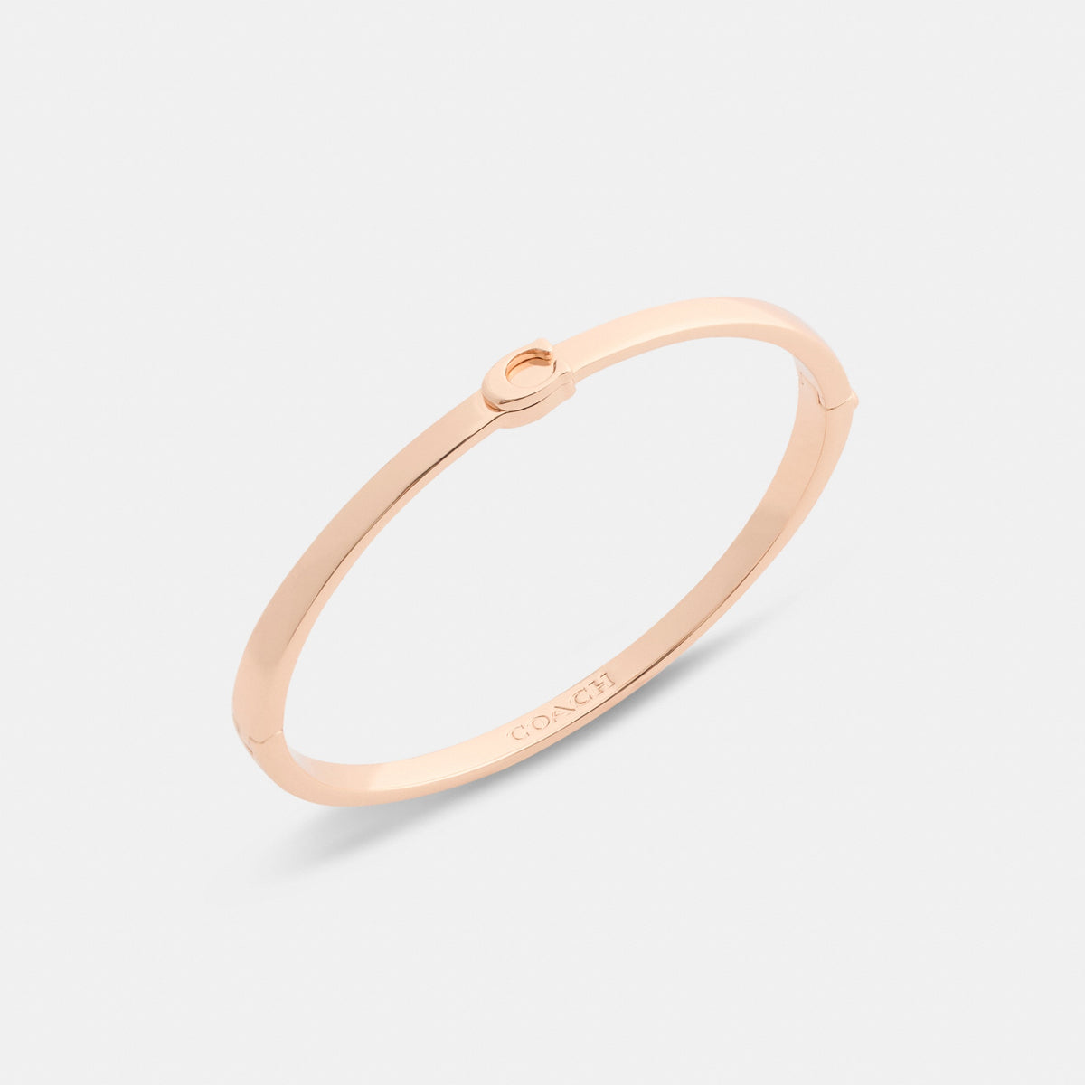 Thin Signature Hinged Bangle
