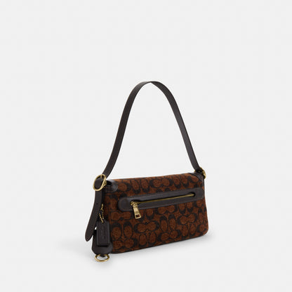 Etta Small Flap Shoulder Bag In Signature Chenille