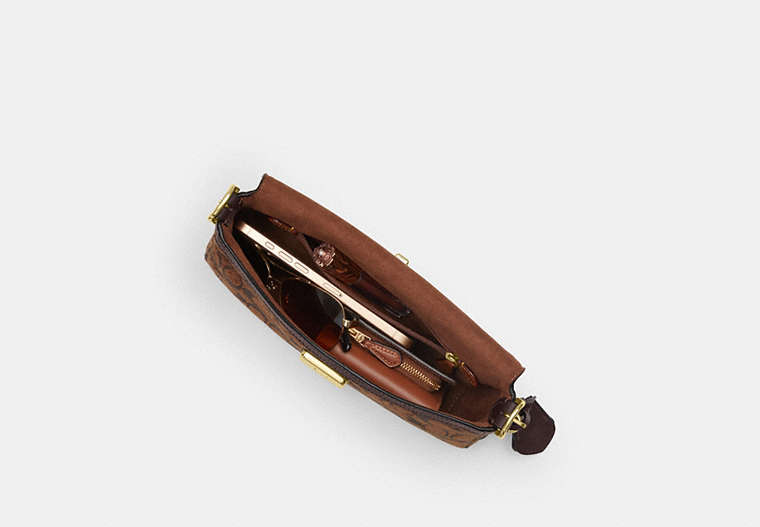 Etta Small Flap Shoulder Bag In Signature Chenille
