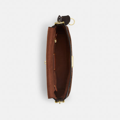 Etta Small Flap Shoulder Bag In Signature Chenille