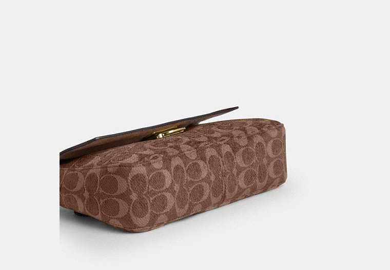 Etta Small Flap Shoulder Bag In Signature Chenille