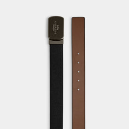 Plaque Buckle Cut-To-Size Reversible Belt, 38 Mm