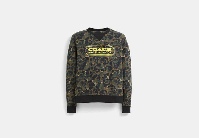 Restored Camo Print Crewneck