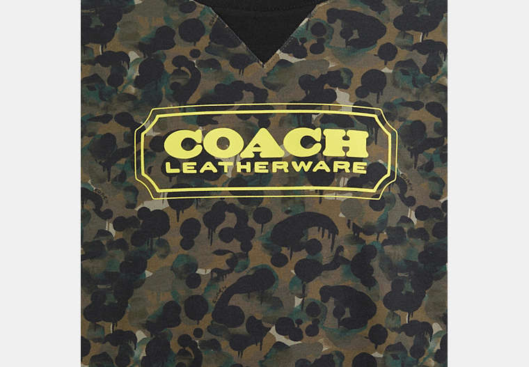 Restored Camo Print Crewneck
