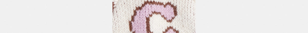 Fair Isle Print Knit Beanie