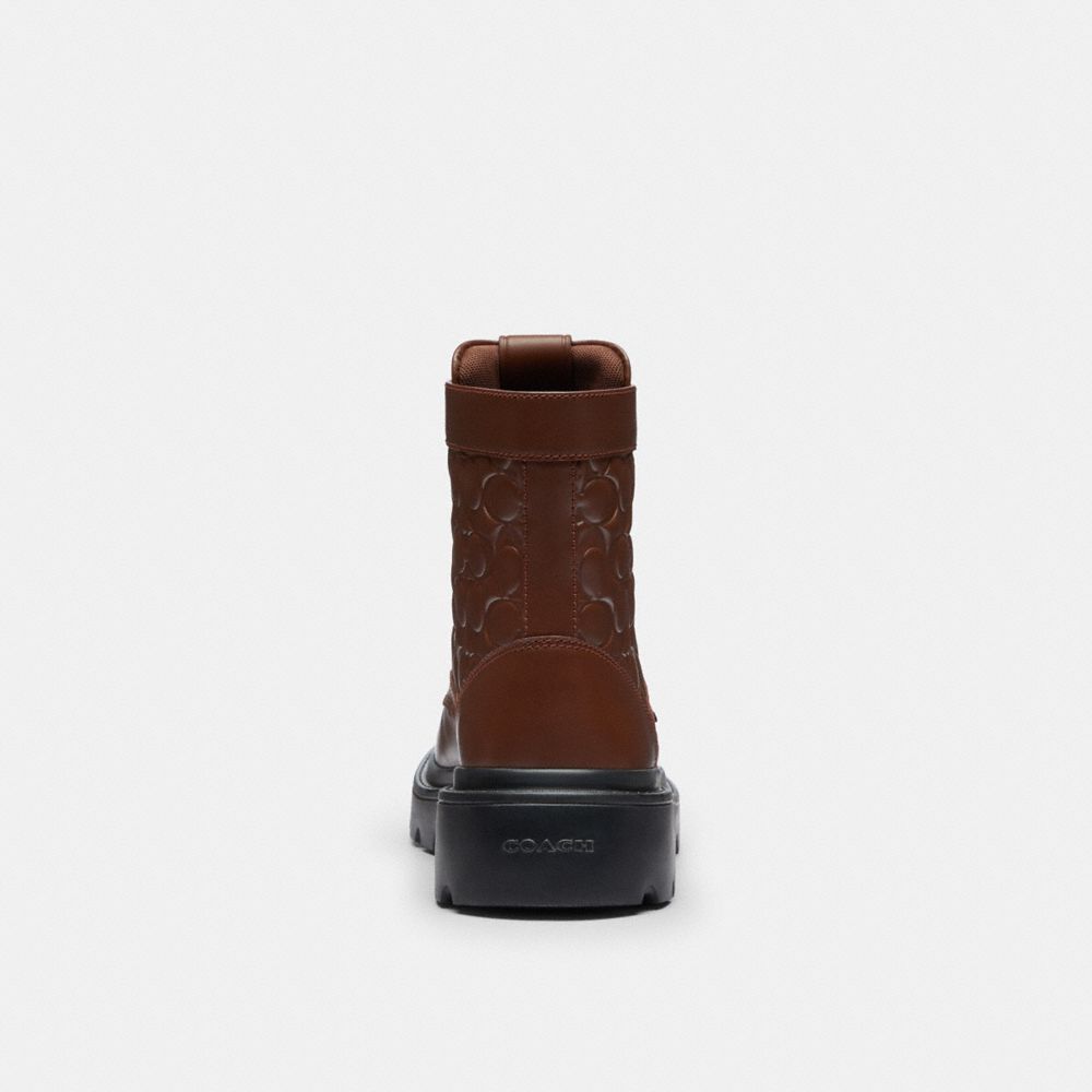 Combat Boot In Signature Leather