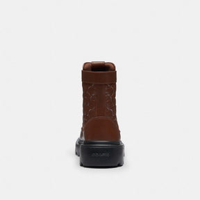 Combat Boot In Signature Leather