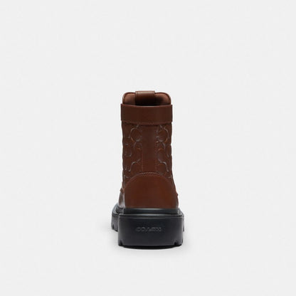 Combat Boot In Signature Leather