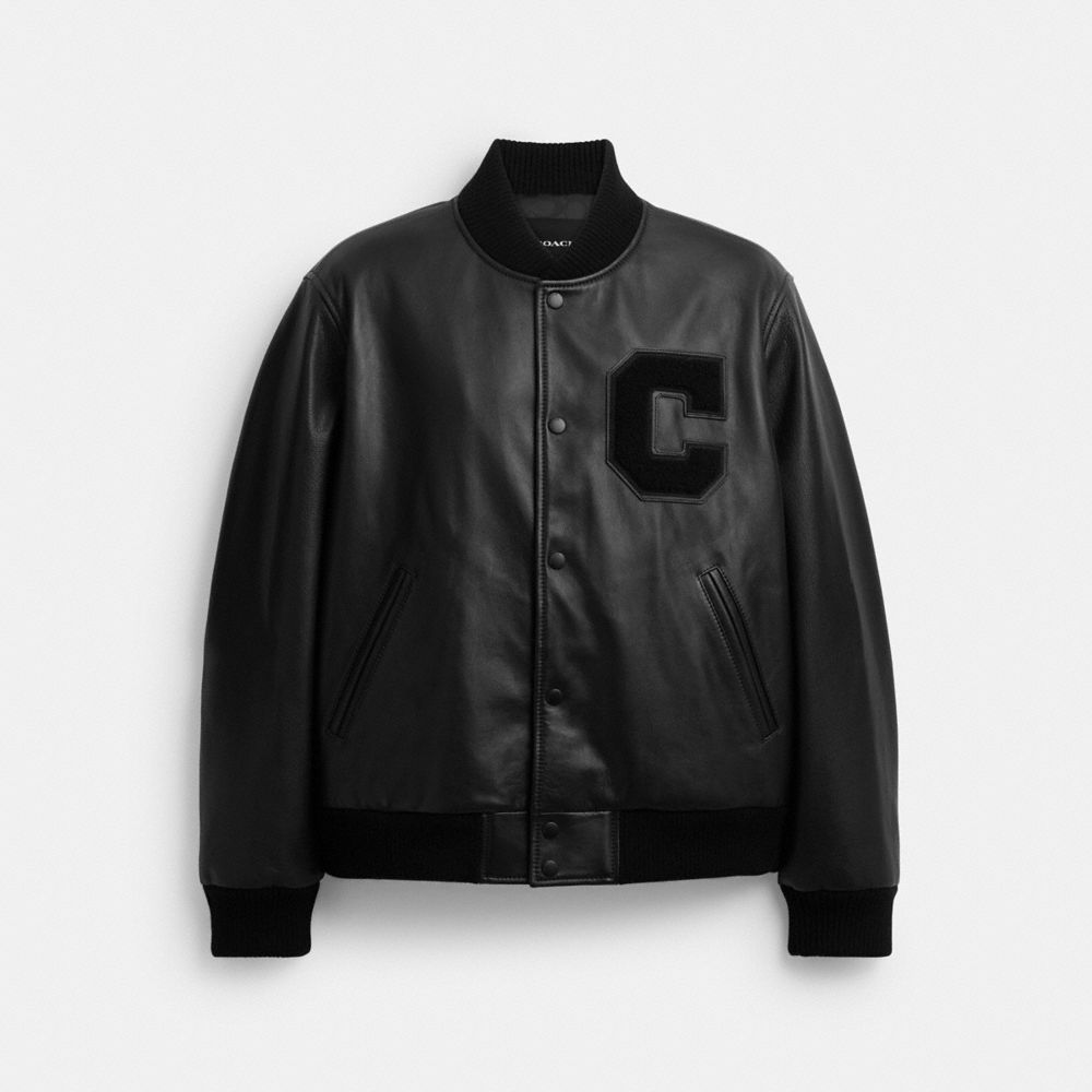 Leather Varsity Jacket