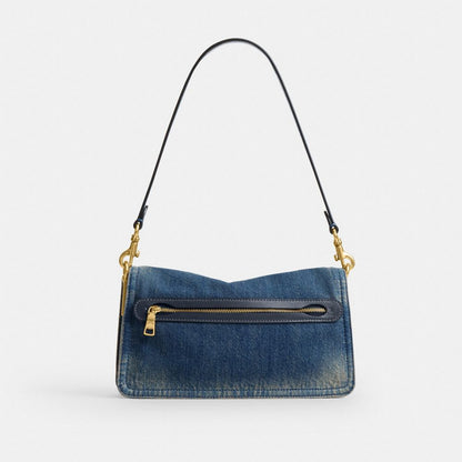 Tabby Shoulder Bag 26 In Regenerative Cotton Denim