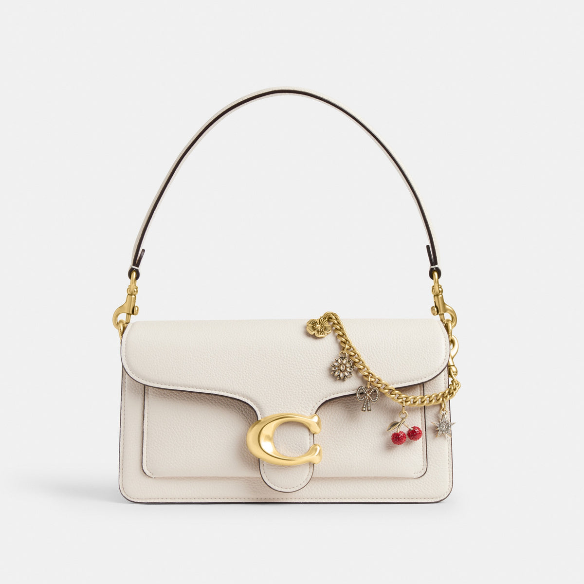 Crystal Motif Chain Bag Charm