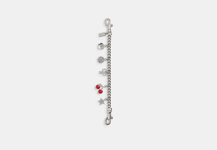 Crystal Motif Chain Bag Charm