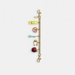New York Motif Chain Bag Charm