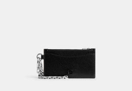 Zip Card Case With Chain