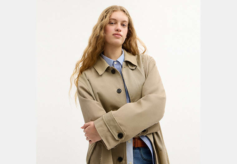 Repurposed Cotton Trench Coat