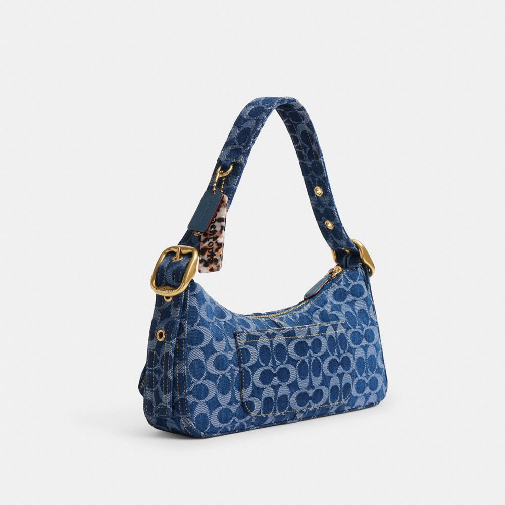 Cargo Shoulder Bag In Upcrafted Signature Denim