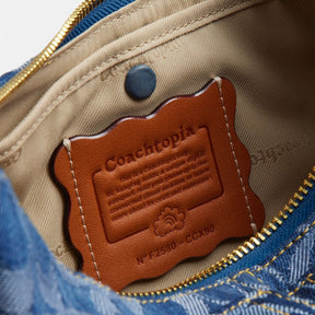 Cargo Shoulder Bag In Upcrafted Signature Denim