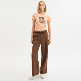 Carroty Shrunken T-Shirt In Organic Cotton