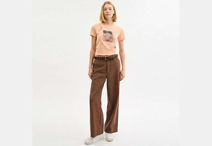 Carroty Shrunken T-Shirt In Organic Cotton